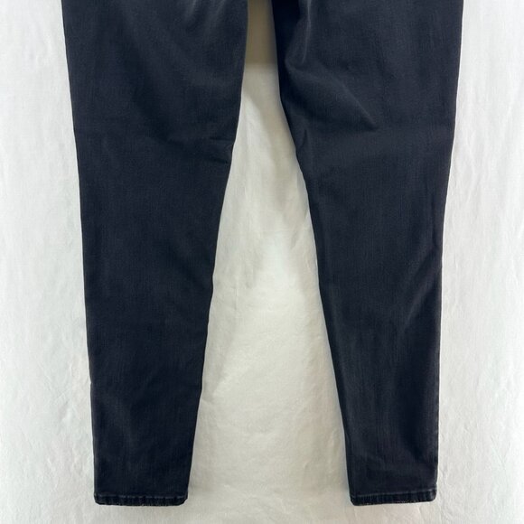 Lularoe Distressed Skinny Jeans Womens 30 Mid-Rise Stretchy Denim Washed Black - Picture 6 of 11